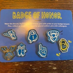 Brooks Badge Of Honor Pins Brand New